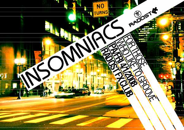 Insomniacs party v Radosti FX